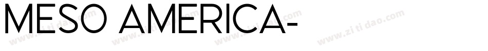 Meso America字体转换